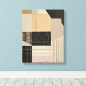 Geometrische vormen Moderne Kleurrijke Verpakte Ku Canvas Afdruk (Insitu (Houten vloer))