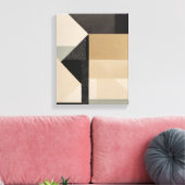 Geometrische vormen Moderne Kleurrijke Verpakte Ku Canvas Afdruk (Insitu (Woonkamer))