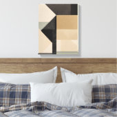 Geometrische vormen Moderne Kleurrijke Verpakte Ku Canvas Afdruk (Insitu (Slaapkamer))