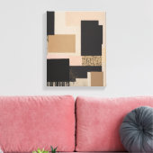 Geometrische vormen Moderne Kleurrijke Verpakte Ku Canvas Afdruk (Insitu (Woonkamer))