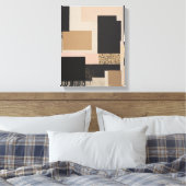 Geometrische vormen Moderne Kleurrijke Verpakte Ku Canvas Afdruk (Insitu (Slaapkamer))