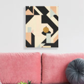 Geometrische vormen Moderne Kleurrijke Verpakte Ku Canvas Afdruk (Insitu (Woonkamer))