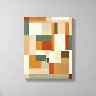 Geometrische vormen Moderne Kleurrijke Verpakte Ku Canvas Afdruk