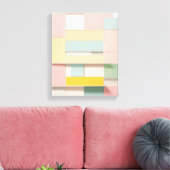 Geometrische vormen Moderne Kleurrijke Verpakte Ku Canvas Afdruk (Insitu (Woonkamer))