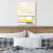 Geometrische vormen Moderne Kleurrijke Verpakte Ku Canvas Afdruk (Insitu (Slaapkamer))
