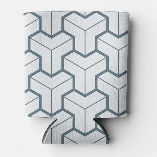 Geometrische vormen naadloos patroon blikjeskoeler (Voorkant)