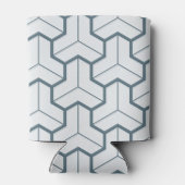 Geometrische vormen naadloos patroon blikjeskoeler (Achterkant)