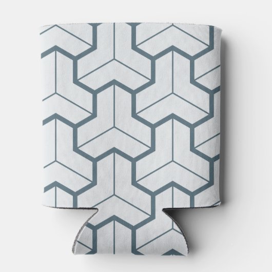 Geometrische vormen naadloos patroon blikjeskoeler (Achterkant)