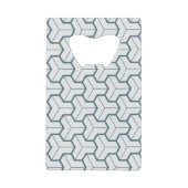 Geometrische vormen naadloos patroon creditkaart flessenopener (Voorkant)