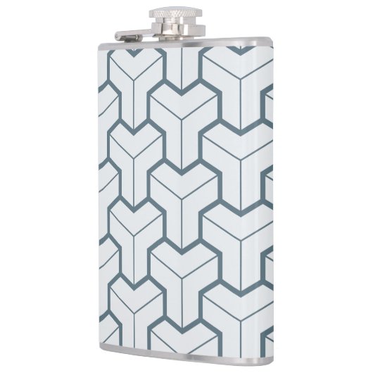 Geometrische vormen naadloos patroon heupfles (Links)