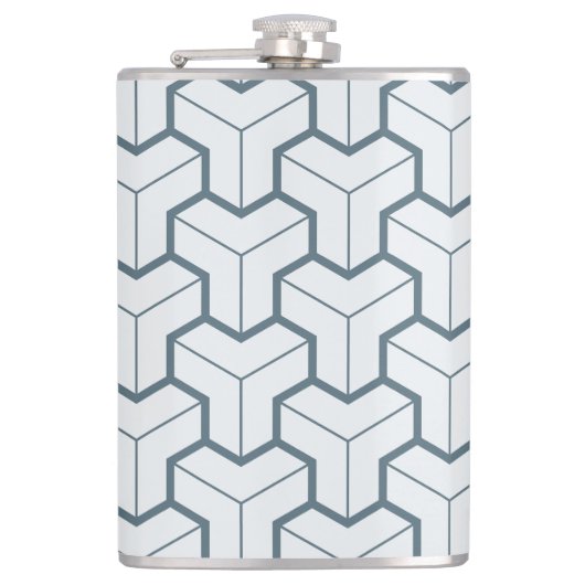 Geometrische vormen naadloos patroon heupfles (Voorkant)