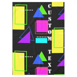 GEOMETRISCHE VORMEN NEON RETRO 80'S MODE TAFELKLEED