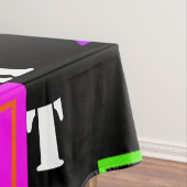 GEOMETRISCHE VORMEN NEON RETRO 80'S MODE TAFELKLEED (Voorbeeld)