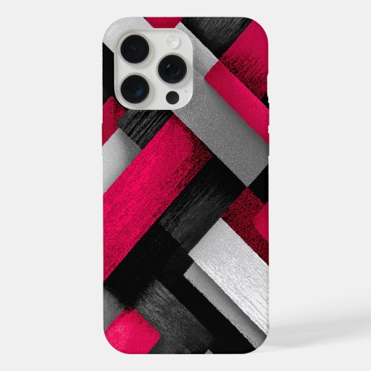 Geometrische vormen ontwerp iPhone hoesje (Achterkant)