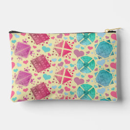 Geometrische vormen op geel etui