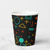 Geometrische vormen papieren bekers (Voorkant)
