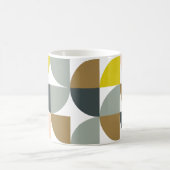 geometrische vormen patroon in zachte kleuren koffiemok (Center)