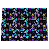 Geometrische vormen Patroon  stijl 01.BWX4 Groot Cadeauzakje (Voorkant)