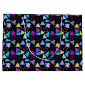 Geometrische vormen Patroon  stijl 01.BWX4 Groot Cadeauzakje (Achterkant)