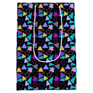 Geometrische vormen Patroon  stijl 01.BWX4 Medium Cadeauzakje