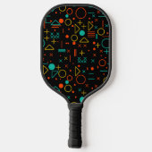 Geometrische vormen pickleball paddle (Achterkant)