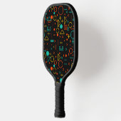 Geometrische vormen pickleball paddle (Links)