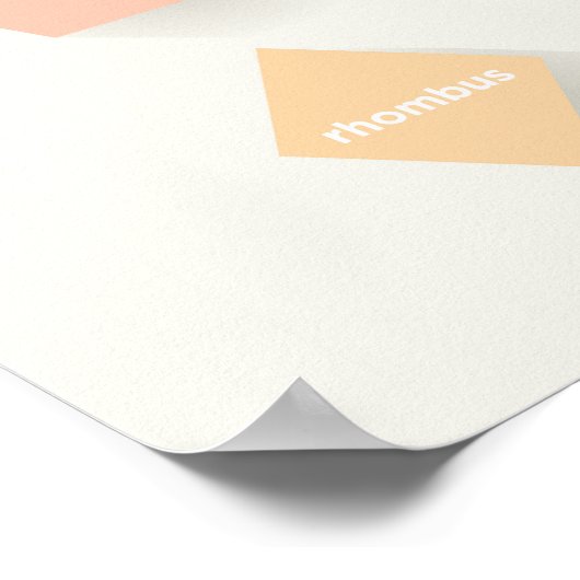 Geometrische vormen poster (Hoek)