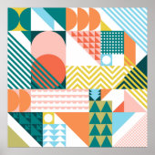 Geometrische vormen Poster (Voorkant)