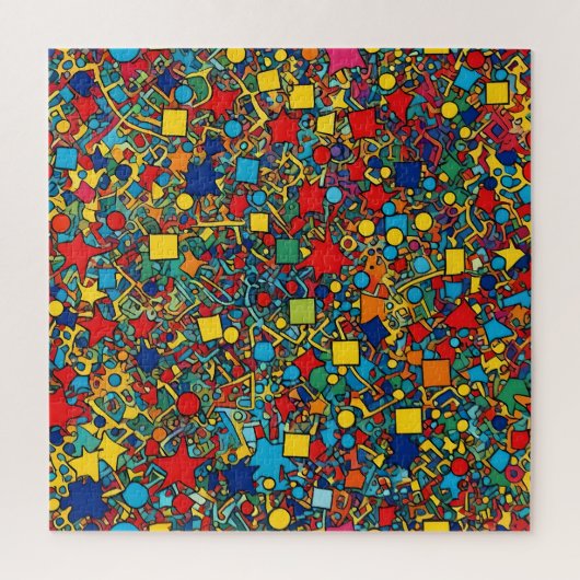 Geometrische vormen Puzzel (Verticaal)