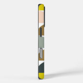  geometrische vormen Roze geel, gepersonaliseerd Case-Mate iPhone Case (Achterkant / Rechts)