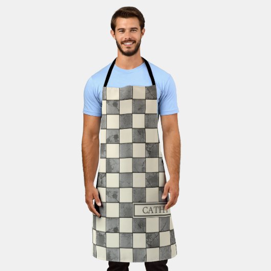 Geometrische vormen schort (Gedragen)