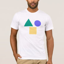 "Geometrische vormen T-shirt – cirkel, driehoek, v