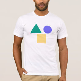 "Geometrische vormen T-shirt – cirkel, driehoek, v
