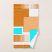 Geometrische vormen uit papier gesneden bad handdoek (Handdoek)