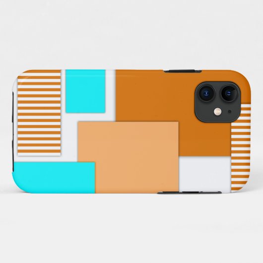 Geometrische vormen uit papier gesneden Case-Mate iPhone case (Achterkant (horizontaal))