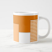 Geometrische vormen uit papier gesneden grote koffiekop (Rechts)