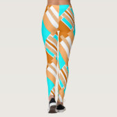 Geometrische vormen uit papier gesneden leggings (Achterkant)