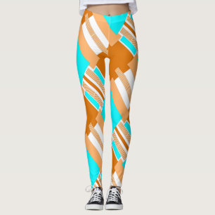 Geometrische vormen uit papier gesneden leggings