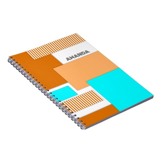 Geometrische vormen uit papier gesneden notitieboek (Rechterzijde)