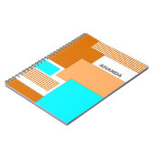 Geometrische vormen uit papier gesneden notitieboek (Linkerzijde)