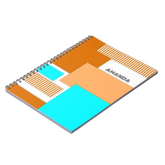 Geometrische vormen uit papier gesneden notitieboek (Linkerzijde)