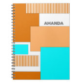 Geometrische vormen uit papier gesneden notitieboek (Voorkant)