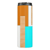 Geometrische vormen uit papier gesneden thermosbeker (Achterkant)