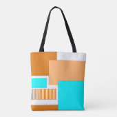 Geometrische vormen uit papier gesneden tote bag (Achterkant)