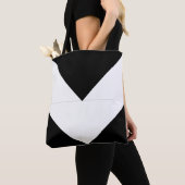 Geometrische vormen van de zwarte en witte Abstrac Tote Bag (Dichtbij)