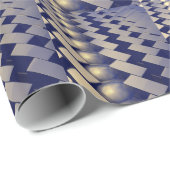 Geometrische vormen van goud cadeaupapier (Rol Hoek)