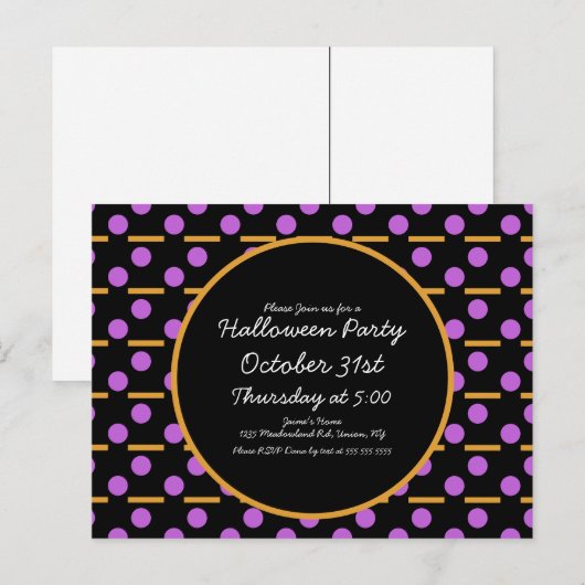 Geometrische vormen van haalleen briefkaart (Voorkant / Achterkant)