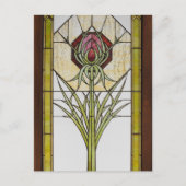 Geometrische vormen van het Glas in lood met schui Briefkaart (Voorkant)