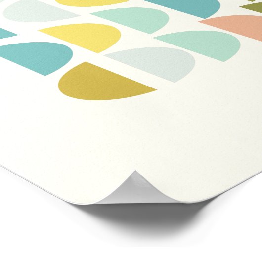 Geometrische vormen van moderne aardmeetapparaten  poster (Hoek)