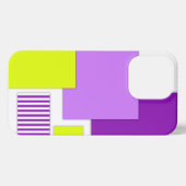 Geometrische vormen van veelkleurig papier iPhone hoesje (Achterkant horizontaal)